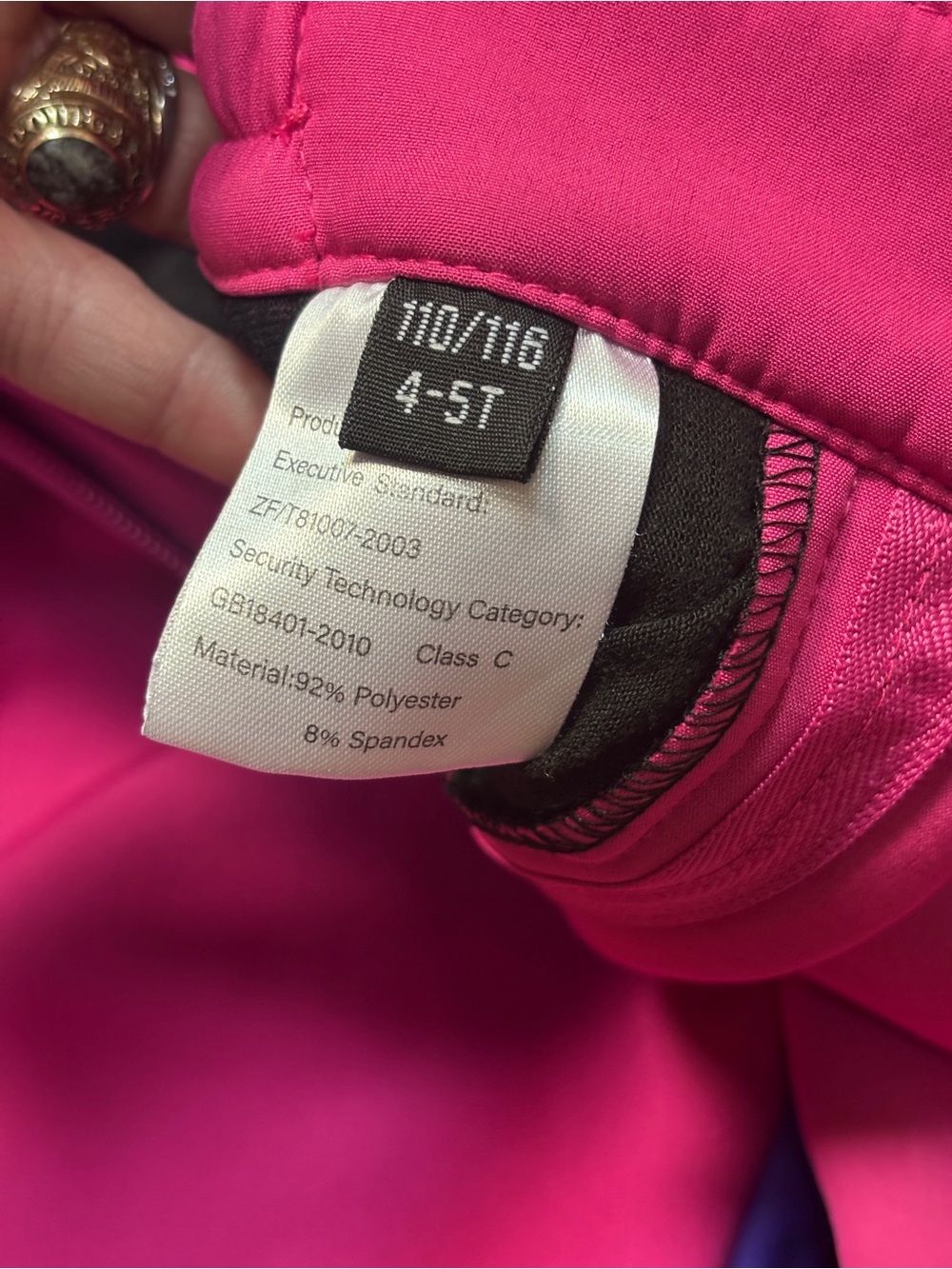 Miluxas Girl’s 4-5yo Hiking/Snow/Ski Pant. Waterproof/Wind Proof, HiVis, EUC - Picture 2 of 6